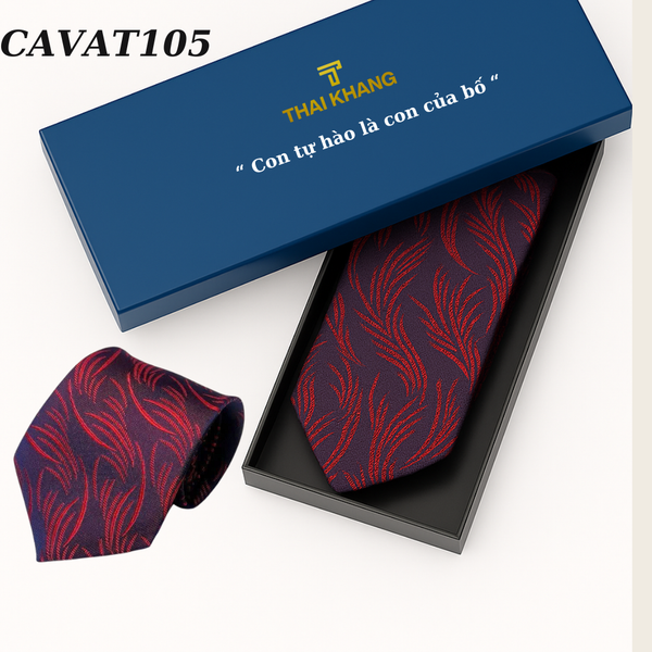 Cà vạt nam Thái Khang họa tiết sang trọng dự tiệc công sở quà tặng