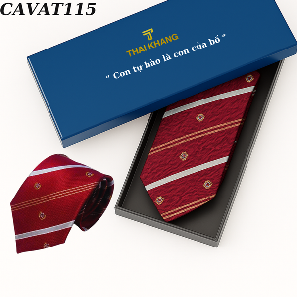 Cà vạt nam Thái Khang họa tiết sang trọng dự tiệc công sở quà tặng