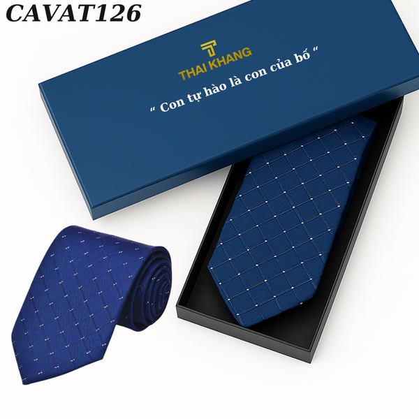 Cà vạt nam Thái Khang họa tiết sang trọng dự tiệc công sở quà tặng