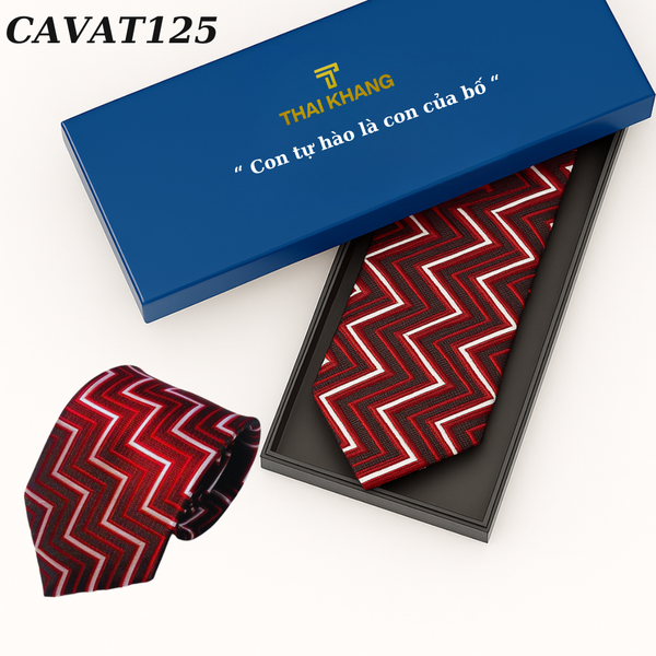 Cà vạt nam Thái Khang họa tiết sang trọng dự tiệc công sở quà tặng