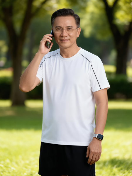 Áo thun nam cổ tròn THÁI KHANG vải thun lạnh ATK04