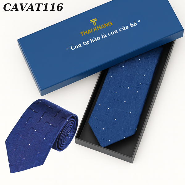 Cà vạt nam Thái Khang họa tiết sang trọng dự tiệc công sở quà tặng