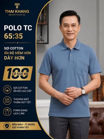 Áo thun nam cổ bẻ classic thêu vai thêu túi vải thun mềm đẹp ATK07