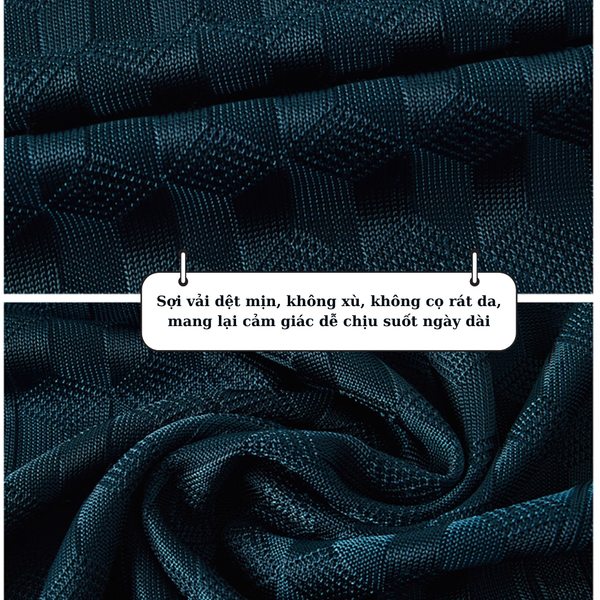 Áo polo nam trung niên cao cấp Thái Khang chất Mông Tơ Ghi ATK54