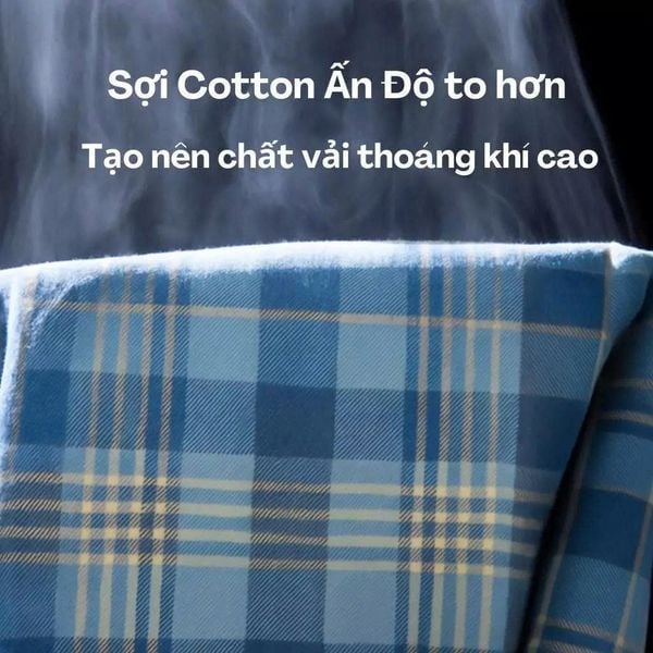 Áo sơ mi nam ngắn tay trung niên THÁI KHANG vải cotton 100% ATK50