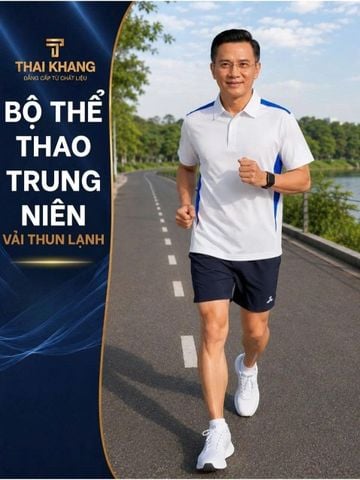 Bộ thể thao nam trung niên Thái Khang chất liệu vải thun lạnh BO32