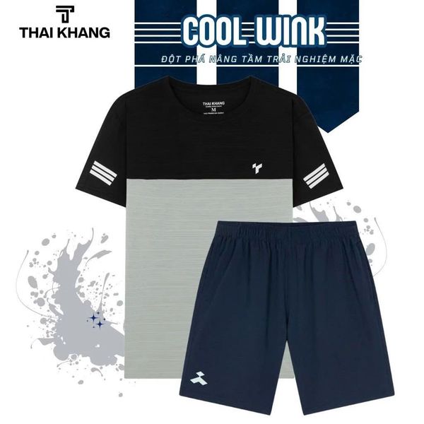 Bộ thể thao nam trung niên Thái Khang vải thun lạnh BO33