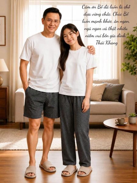 Quần đùi mặc nhà cotton nam Thái Khang