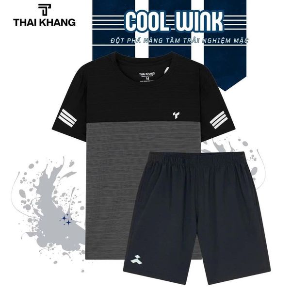 Bộ thể thao nam trung niên Thái Khang vải thun lạnh BO33