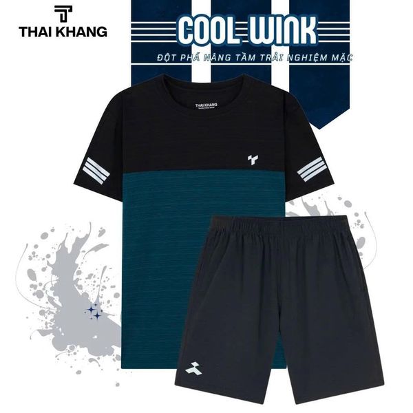 Bộ thể thao nam trung niên Thái Khang vải thun lạnh BO33