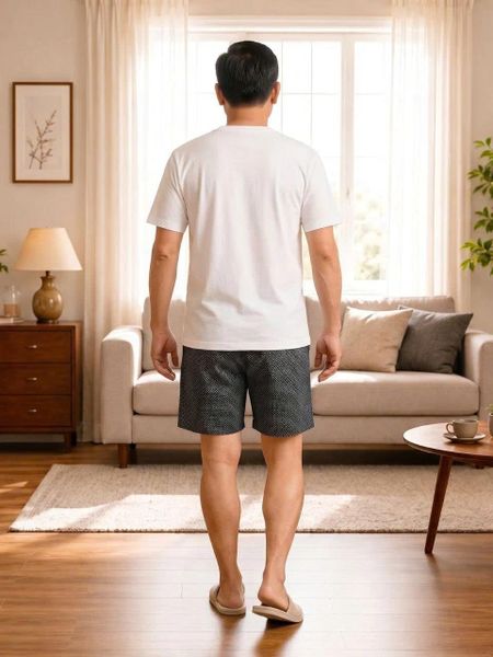 Quần đùi mặc nhà cotton nam Thái Khang