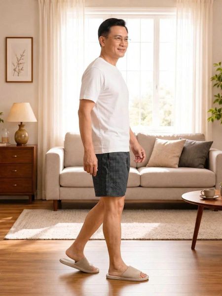 Quần đùi mặc nhà cotton nam Thái Khang