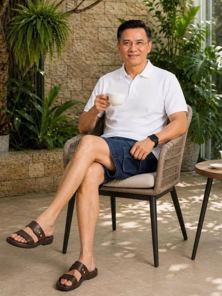 Quần short jean nam Thái Khang túi hộp nam trung niên QUAN03