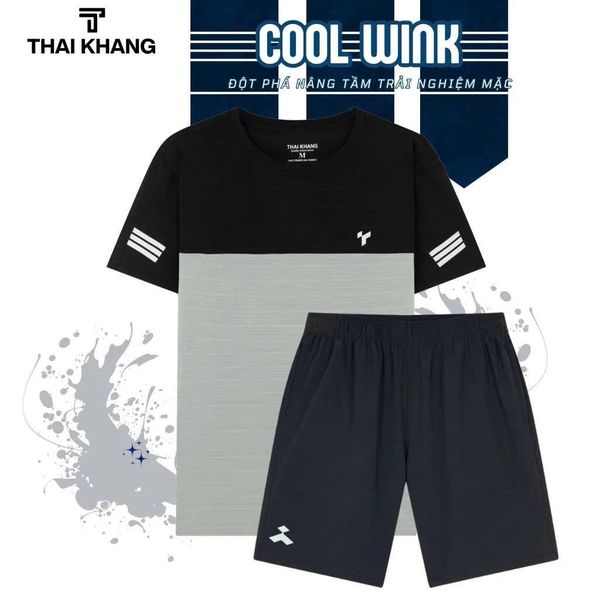 Bộ thể thao nam trung niên Thái Khang vải thun lạnh BO33