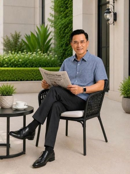 Áo sơ mi nam ngắn tay trung niên THÁI KHANG vải lụa co giãn ATK59