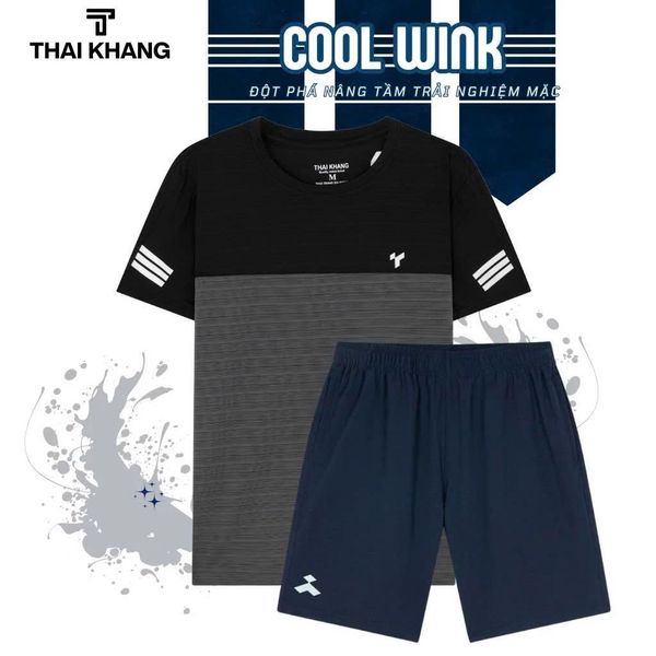 Bộ thể thao nam trung niên Thái Khang vải thun lạnh BO33