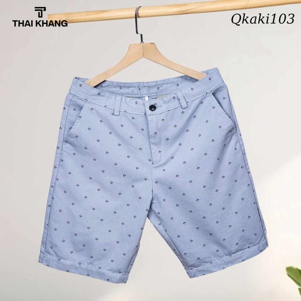 Quần short kaki nam THÁI KHANG vải kaki dày mềm mặc mát QUAN08