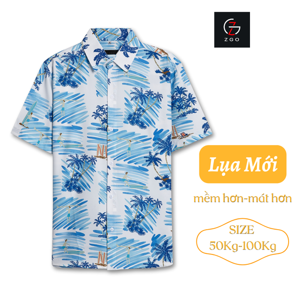 Áo Sơ Mi Thái Khang Họa Tiết Đi Biển Hawaii Unisex – Áo Nhóm Du Lịch, Đi Biển Mùa Hè Form Rộng