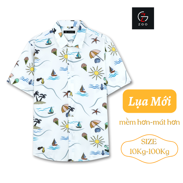 Áo Sơ Mi Thái Khang Họa Tiết Đi Biển Hawaii Unisex – Áo Nhóm Du Lịch, Đi Biển Mùa Hè Form Rộng