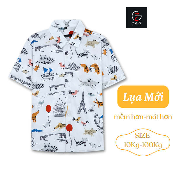 Áo Sơ Mi Thái Khang Họa Tiết Đi Biển Hawaii Unisex – Áo Nhóm Du Lịch, Đi Biển Mùa Hè Form Rộng