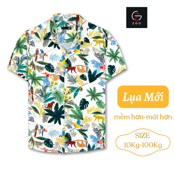 Áo Sơ Mi Thái Khang Họa Tiết Đi Biển Hawaii Unisex – Áo Nhóm Du Lịch, Đi Biển Mùa Hè Form Rộng