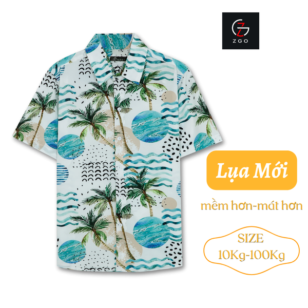 Áo Sơ Mi Thái Khang Họa Tiết Đi Biển Hawaii Unisex – Áo Nhóm Du Lịch, Đi Biển Mùa Hè Form Rộng