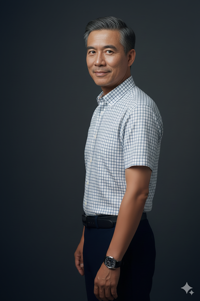 Áo sơ mi nam ngắn tay trung niên THÁI KHANG vải cotton 100% ATK51