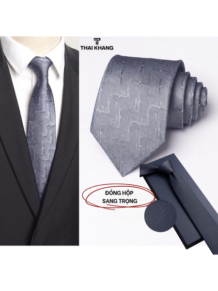 Cà vạt nam Thái Khang họa tiết sang trọng dự tiệc công sở quà tặng