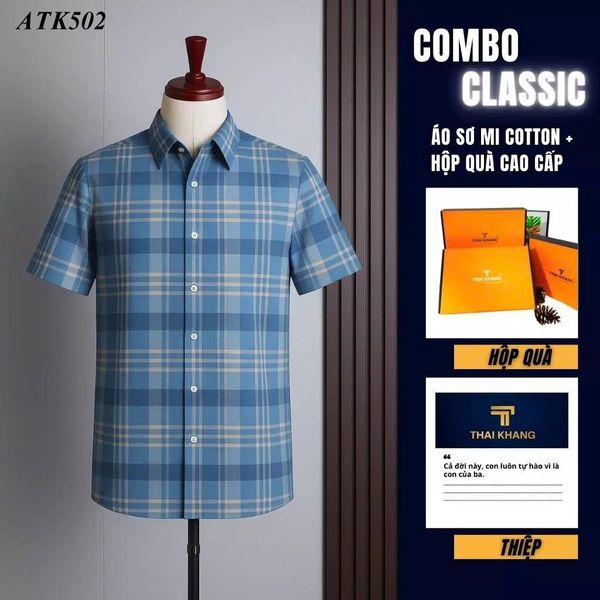 Quà tặng bố Thái Khang áo polo trung niên lịch lãm món quà ý nghĩa dịp lễ sinh nhật, father' day