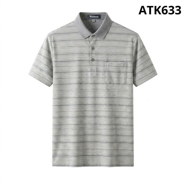 Áo thun sọc ngang nam trung niên Thái Khang ATK63