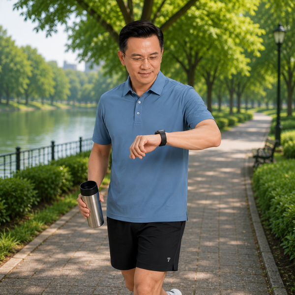 Áo polo nam trung niên Thái Khang vải thun lạnh mặc siêu mát ATK01