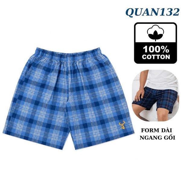 Quần đùi mặc nhà cotton nam Thái Khang