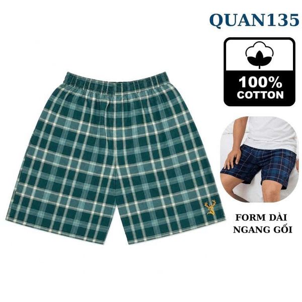 Quần đùi mặc nhà cotton nam Thái Khang
