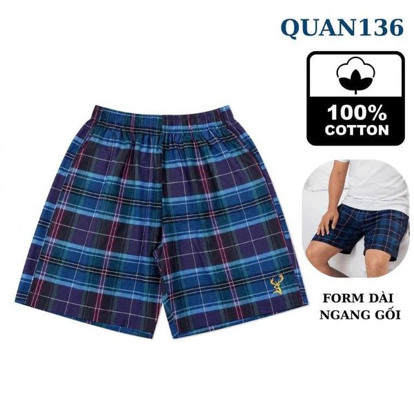 Quần đùi mặc nhà cotton nam Thái Khang