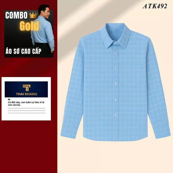 Quà tặng bố Thái Khang áo polo trung niên lịch lãm món quà ý nghĩa dịp lễ sinh nhật, father' day