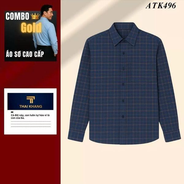 Quà tặng bố Thái Khang áo polo trung niên lịch lãm món quà ý nghĩa dịp lễ sinh nhật, father' day