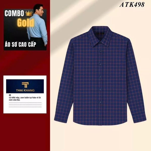 Quà tặng bố Thái Khang áo polo trung niên lịch lãm món quà ý nghĩa dịp lễ sinh nhật, father' day