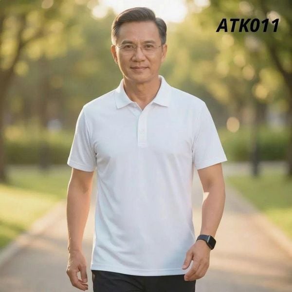 Áo polo nam trung niên Thái Khang vải thun lạnh mặc siêu mát ATK01