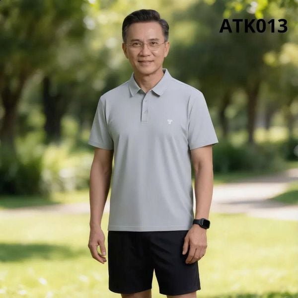 Áo polo nam trung niên Thái Khang vải thun lạnh mặc siêu mát ATK01