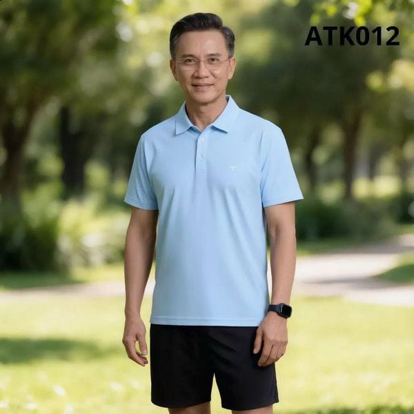 Áo polo nam trung niên Thái Khang vải thun lạnh mặc siêu mát ATK01