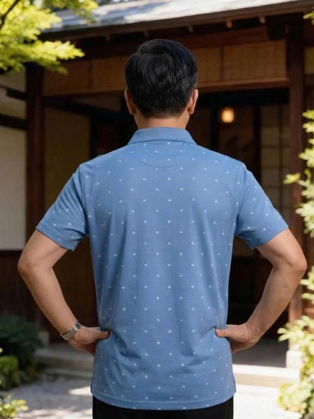 Áo thun nam trung niên họa tiết THÁI KHANG vải cotton ATK09