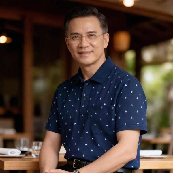 Áo thun nam trung niên họa tiết THÁI KHANG vải cotton ATK09
