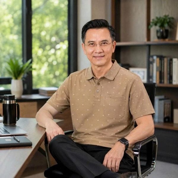 Áo thun nam trung niên họa tiết THÁI KHANG vải cotton ATK09