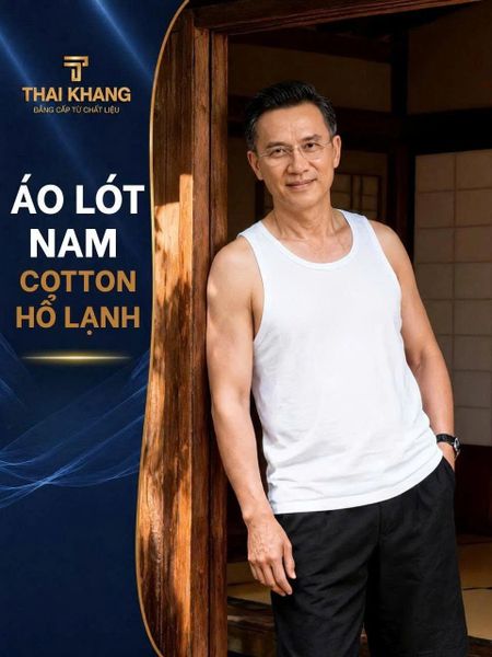 Áo lót nam ba lỗ Thái Khang vải cotton mặc cực mát ATK11