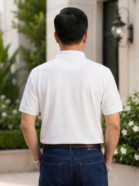 Áo polo nam THÁI KHANG vải CVC cá sấu kháng khuẩn ATK14
