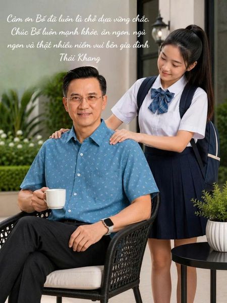 Áo sơ mi nam ngắn tay trung niên THÁI KHANG vải lụa ATK15