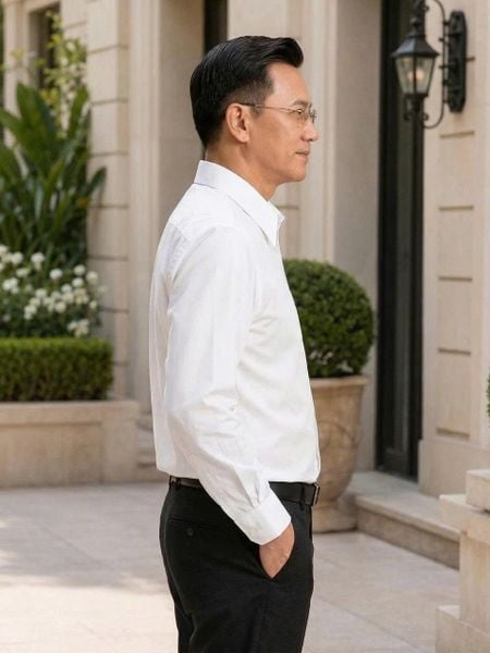 Áo sơ mi nam công sở dài tay cao cấp Thái Khang vải lụa ATK23