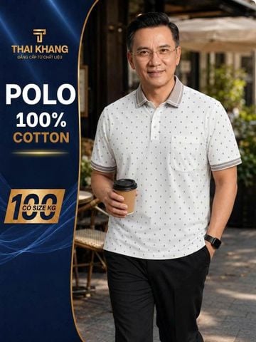 Áo thun trung niên Thái Khang loại áo polo cao cấp ATK25