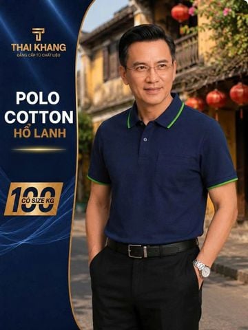 Áo thun trung niên Thái Khang loại áo polo cao cấp cho bố ATK26