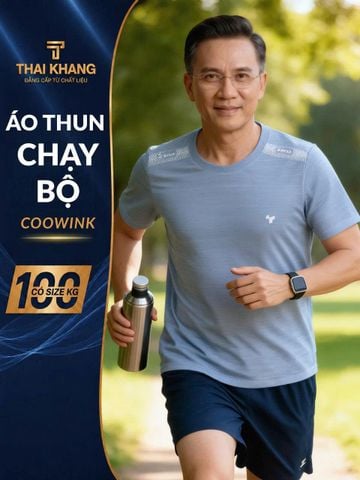 Áo thun thể thao nam cổ tròn Thái Khang vải coolwink ATK31